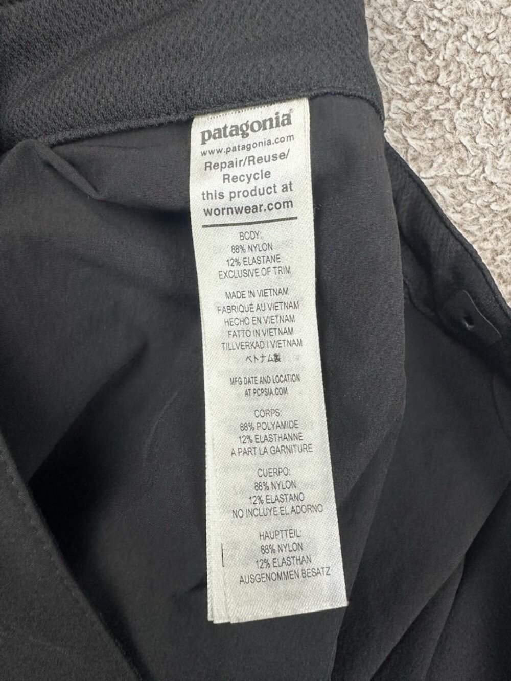 Patagonia Womens Size 6 Skyline Traveler Pants Black Hiking Ankle Zip STY55650 - Picture 10 of 16